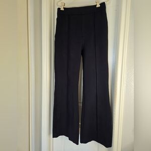 SPANX Supersmooth™ Perfect Fit Ponte Flare Pant Tall–Navy Blue Stretch, Size XL